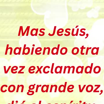 "La Última Exclamación de Jesús" Mateo 27:50:#shorts #youtube #ytshorts #jesus #views #shortvideo