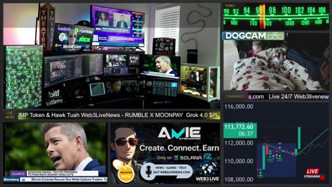 LIVE: 24/7 Web3 News – $BTC 118K, Grok 4.0, Rumble x MoonPay DEAL HUGE’ $PUMP Coin & More! 🔥📡