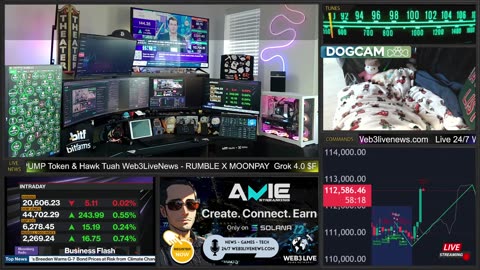 LIVE: 24/7 Web3 News – $BTC 118K, Grok 4.0, Rumble x MoonPay DEAL HUGE’ $PUMP Coin & More! 🔥📡