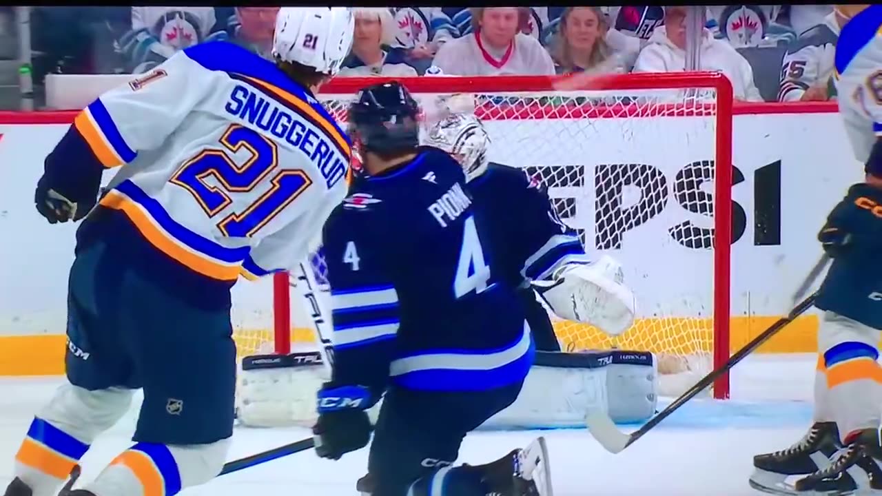 🎺Blues RW #21 Jimmy Snuggerud PP🥅(1)🏒Snap-Shot Goal