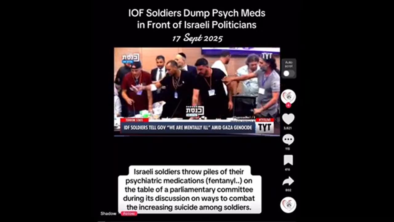 Isralie soldiers and fentanyl used for psych meds ..
