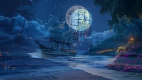 "5 Hours Sleep Music with Ocean Waves 🌙 Deep Healing Relaxation BGM"