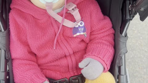 Baby Kayla Slept Through the Whole Christmas Market 🎄😴