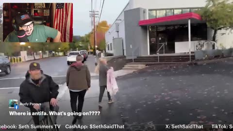 #Lesbian Couple Come Across The Great #Tommy Boi At #Portland #ANTIFA #ICE #Protest