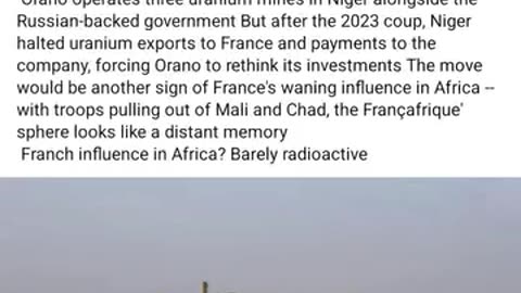 Bye Bye France Niger reclaims it's Uranium