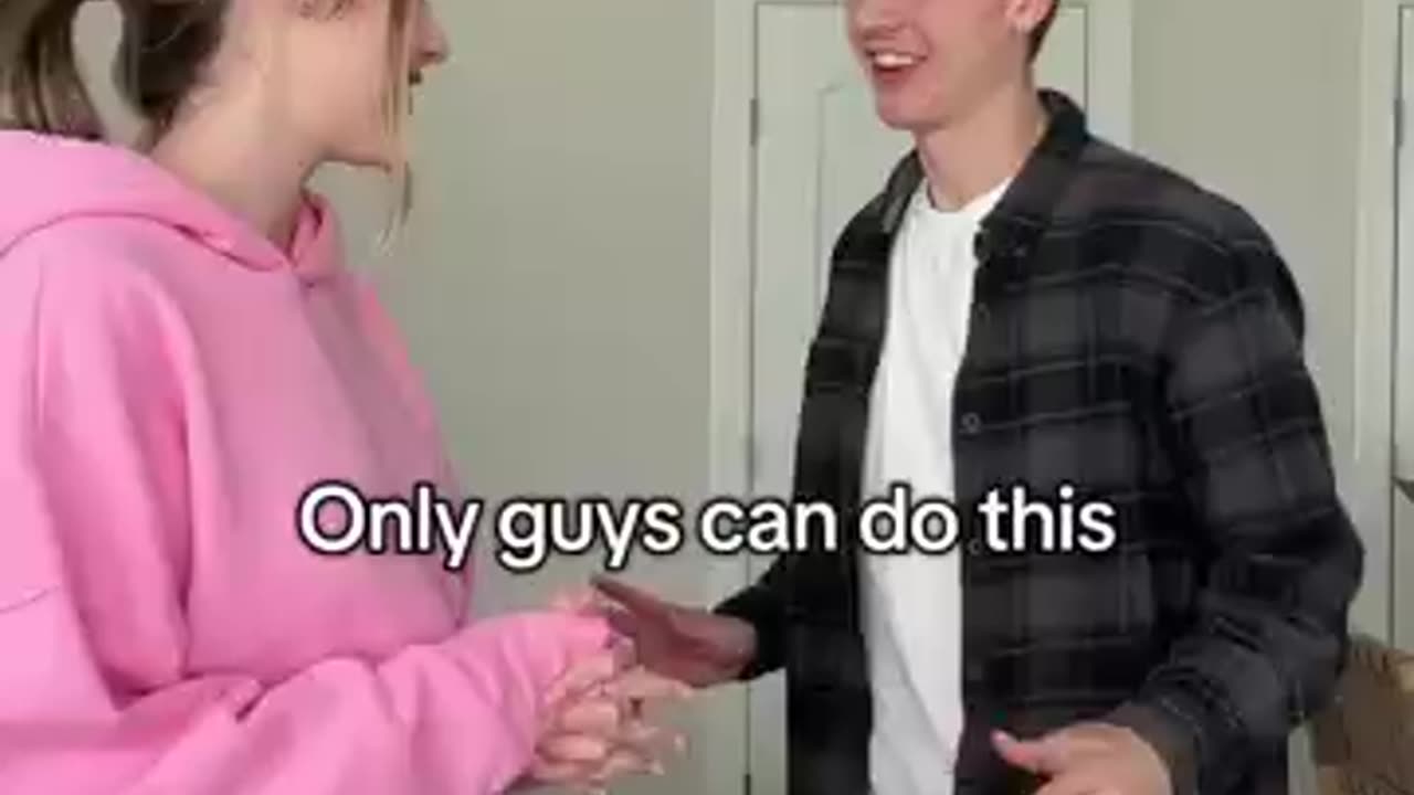 Amazing: Only guys can do this challenge!
