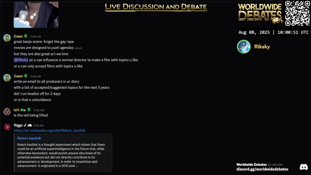 Worldwide Debates LIVE - # 0007 - YouTube/Rumble/Twitch/Kick