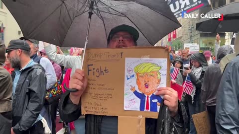 🚨 Enraged protester in NYC: "May this be your last birthday on earth you fascist motherf*cker."