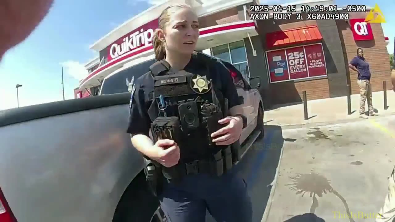 Edited video shows the aftermath of a jaywalking suspect that was accidentally run over by a cruiser