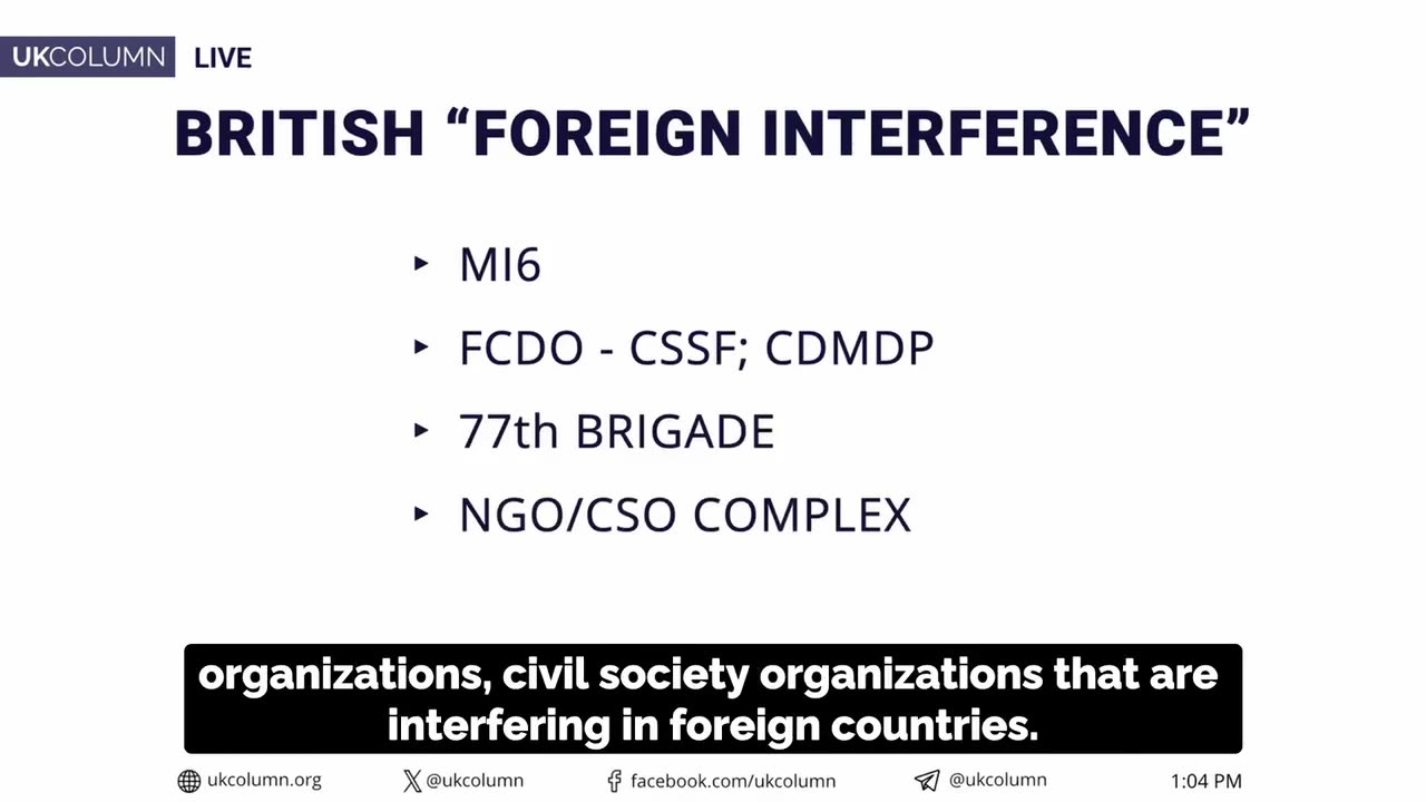 British foreign interference