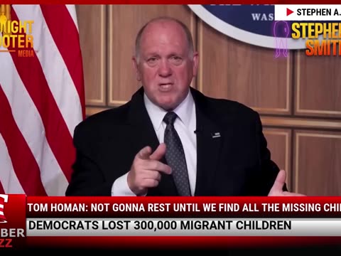 Tom Homan: Not Gonna Rest Until We Find All The Missing Children