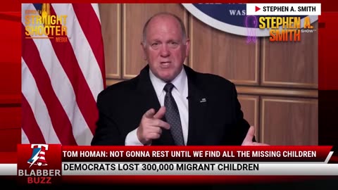 Tom Homan: Not Gonna Rest Until We Find All The Missing Children