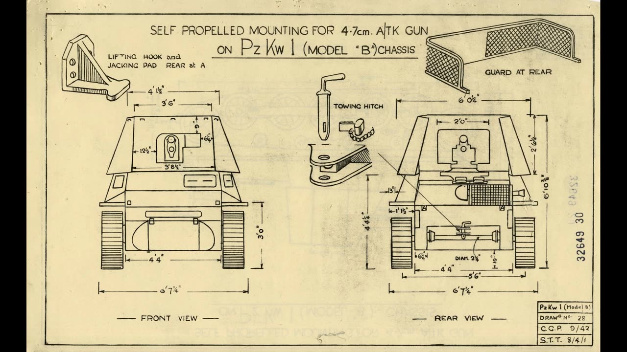 Self-Propelled Panzer Howitzer, British Report