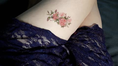 bouquet of flowers temporary tattoo sticker magic art design