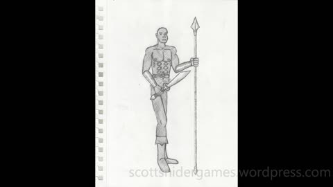 Barbarian Pencil Sketch Video #2 (10-17-2025)