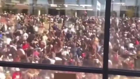 Supposed shooter running on roof top.