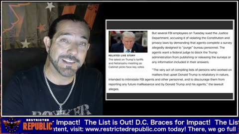 The List is Out! Brace for Impact! D.C. on Alert! -- Justus Knight -