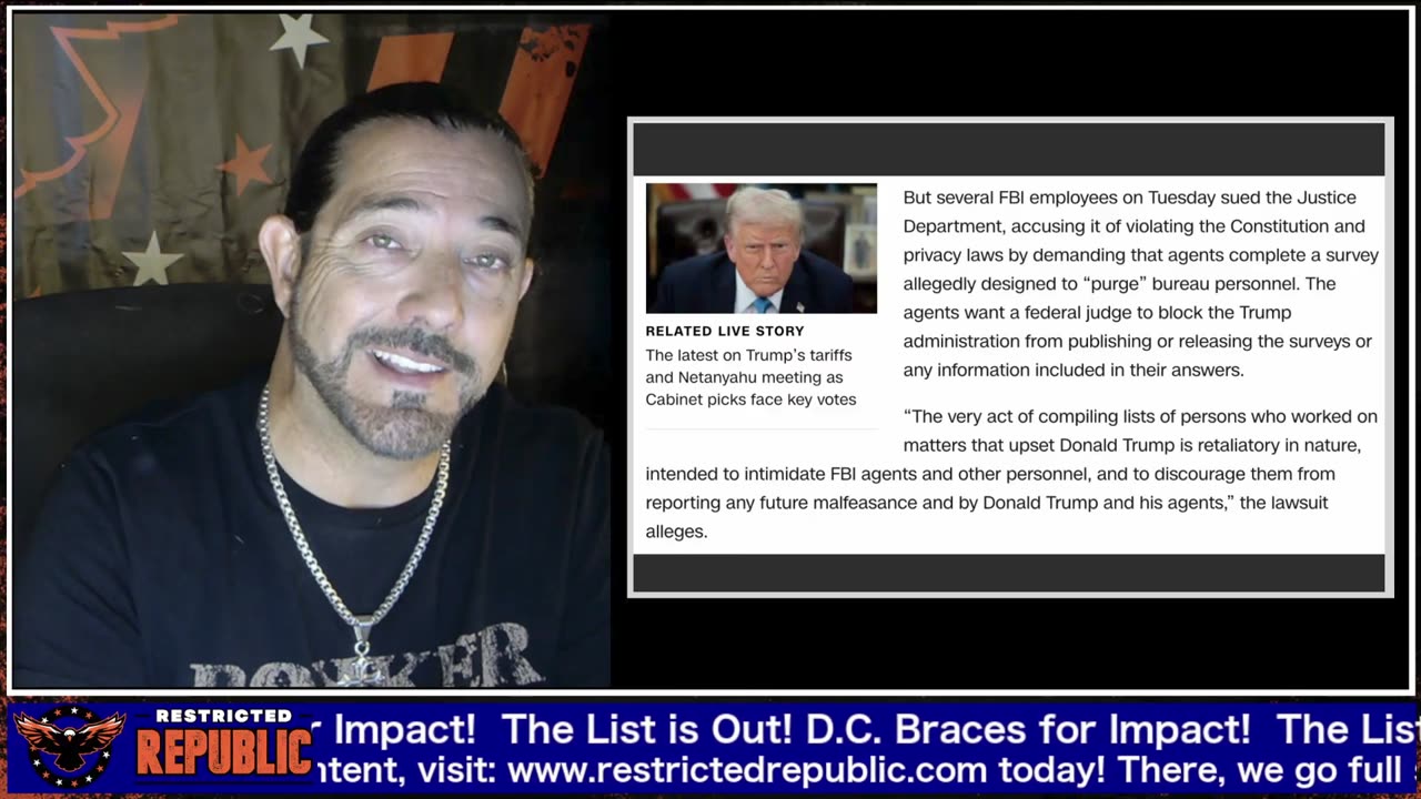 The List is Out! Brace for Impact! D.C. on Alert! -- Justus Knight -