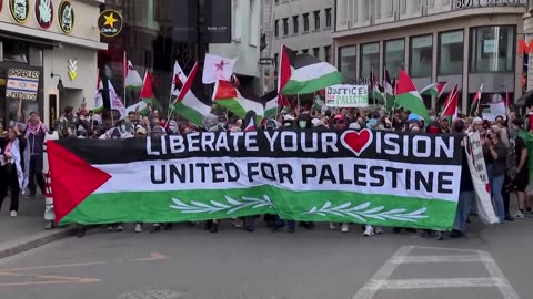 Basel police block pro-Palestine protesters amid Eurovision contest