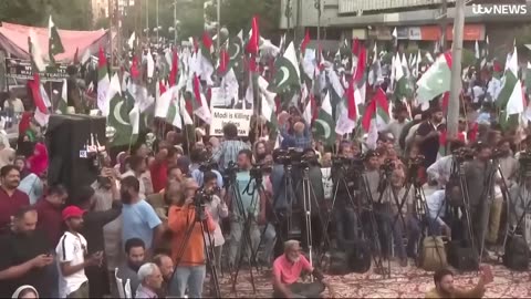Tensions mount between India and Pakistan with reports of explosions in Jammu ITV News