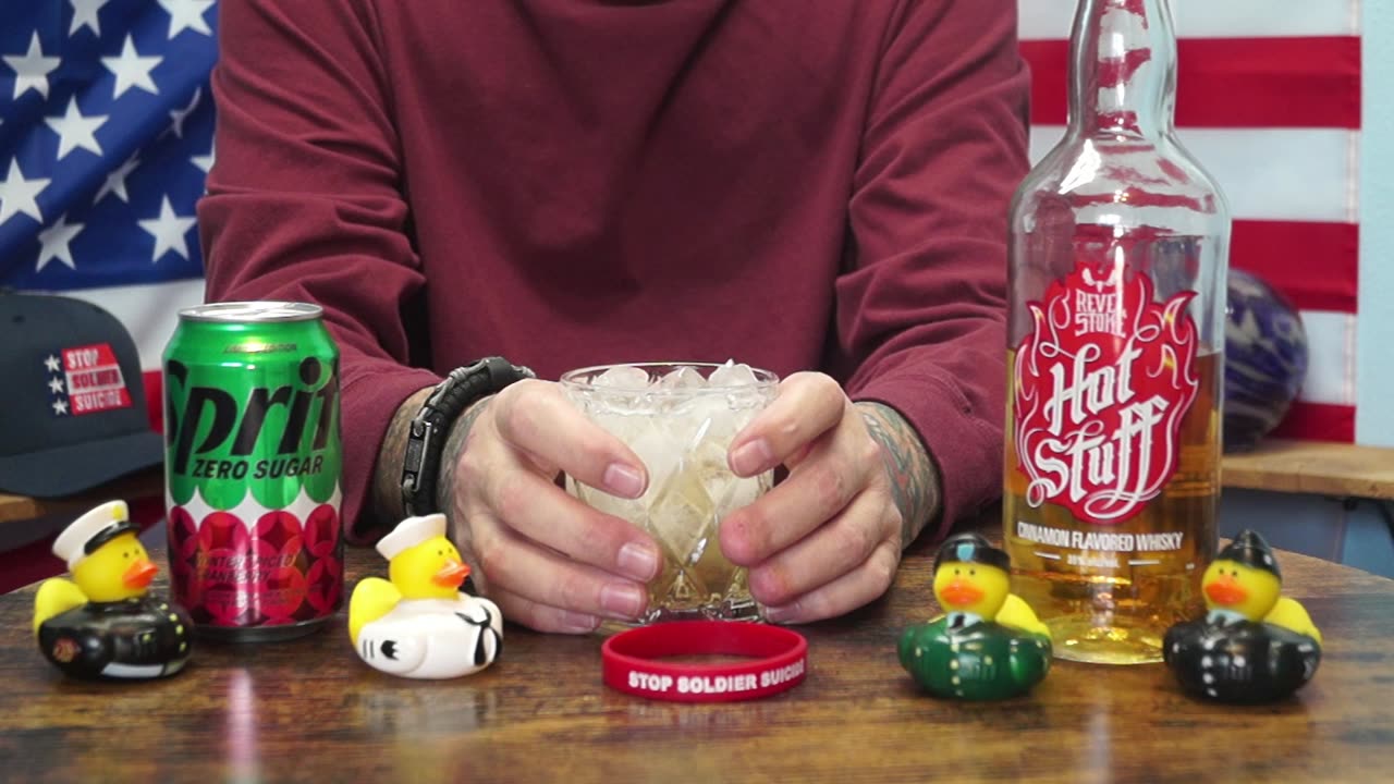 John Beasley - Revel Stoke Hot Stuff Cinnamon Whiskey & Sprite Zero Sugar Winter Spiced Cranberry