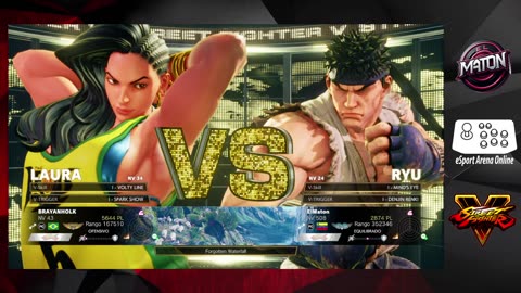 Street Fighter V • "BrayanHolk" (Laura) vs "ElMaton" (Ryu) - 2025/05/12 #casualplay #onlineplay #FT5