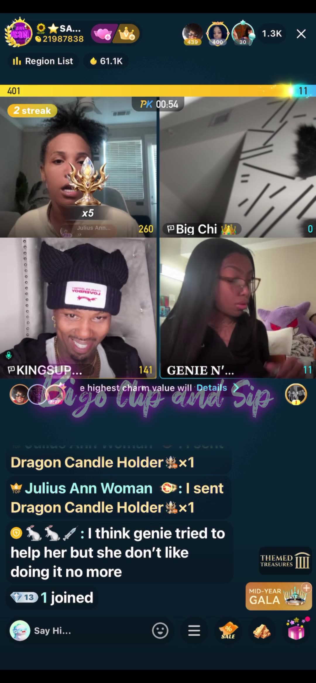 Team PK Savanna Supa Chi n Genie about fightings on show 7/10/25 #bigoclipandsip