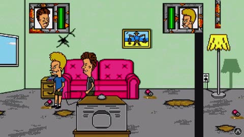 My first time playing Beavis and Butt-Head(4K60fps(MA-13(Sega genesis(retroarch(part 1 glitch