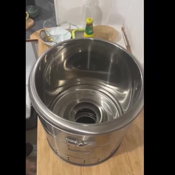 Portable Smokeless Barbecue Charcoal Barrel Grill,Stainless Steel Surround Charcoal Kebab Grill