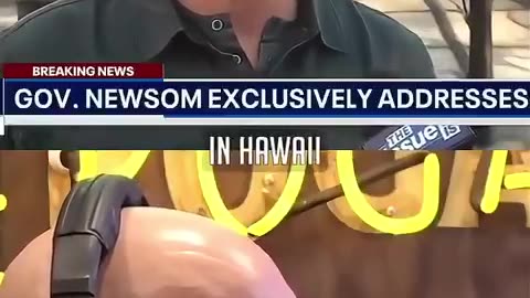 Gavin Newsom - While the beds are burning...