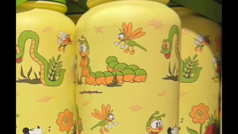 Disney Parks Mickey Mouse in the Garden Water Bottle #shorts