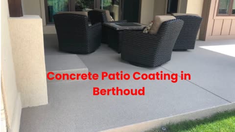 Mile High Concrete Patio Coating in Berthoud, CO