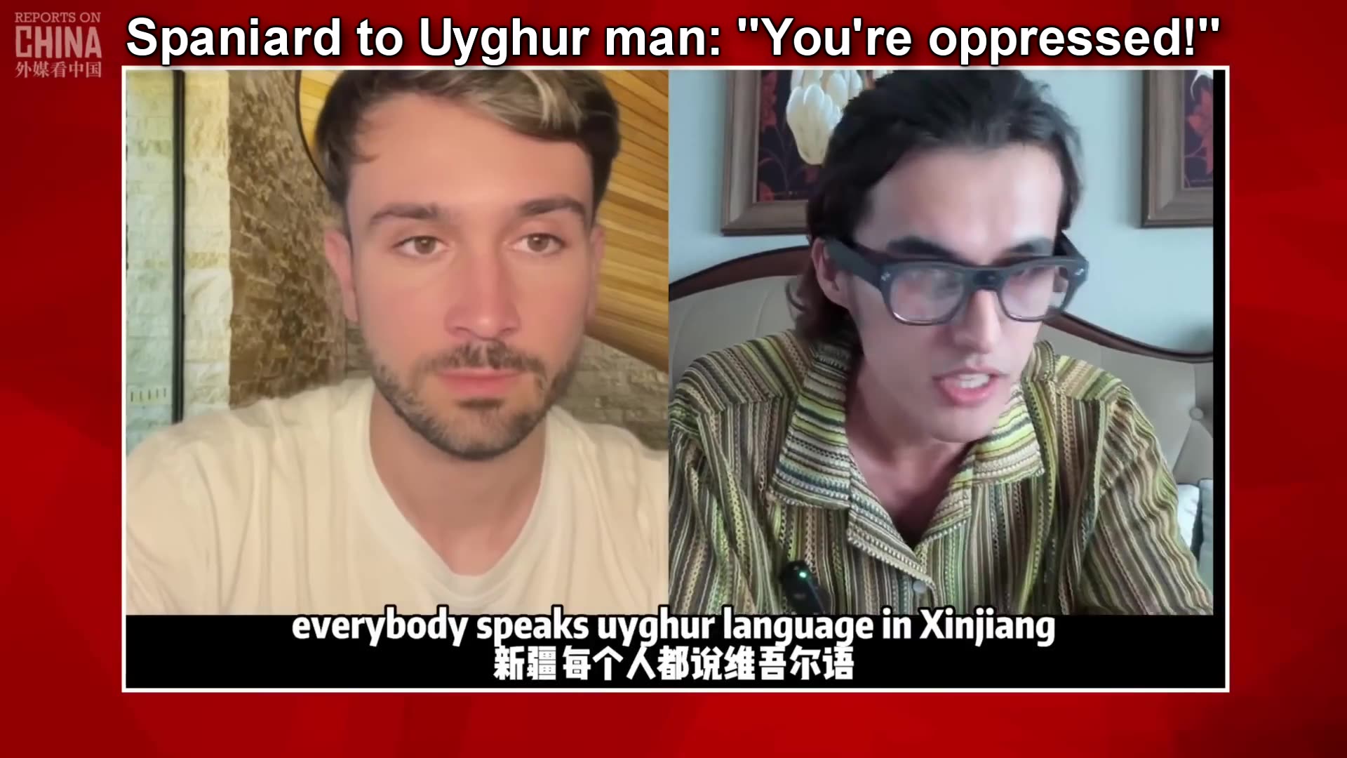 Spaniard to Uyghur man: Youre oppressed! OK?!