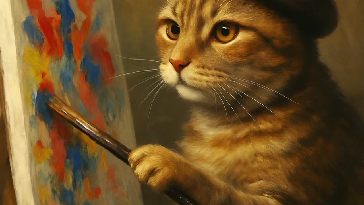 "Endless Cat Drawing Loop 🎨🐱 | So Satisfying!"