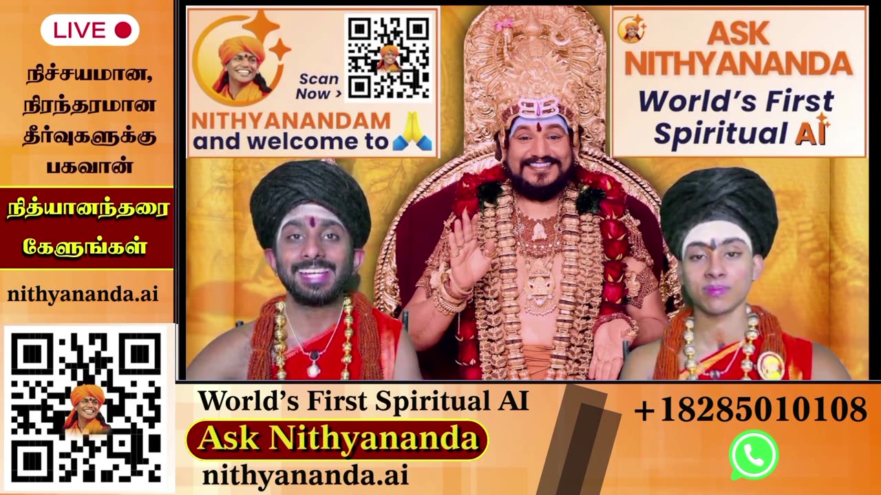 Witness the Divine Presence: Live Darshan of Bhagavan Nithyananda