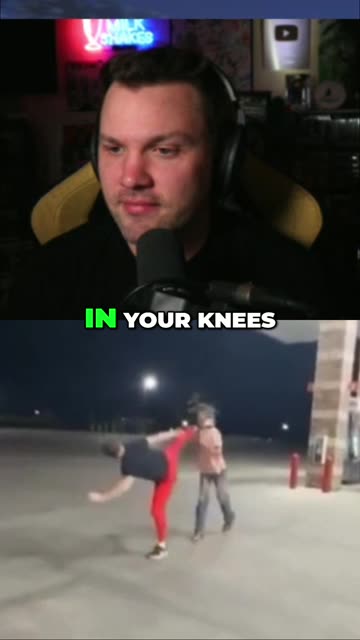 Gas Station Fight: Shocking.. The Kick Got HIM!