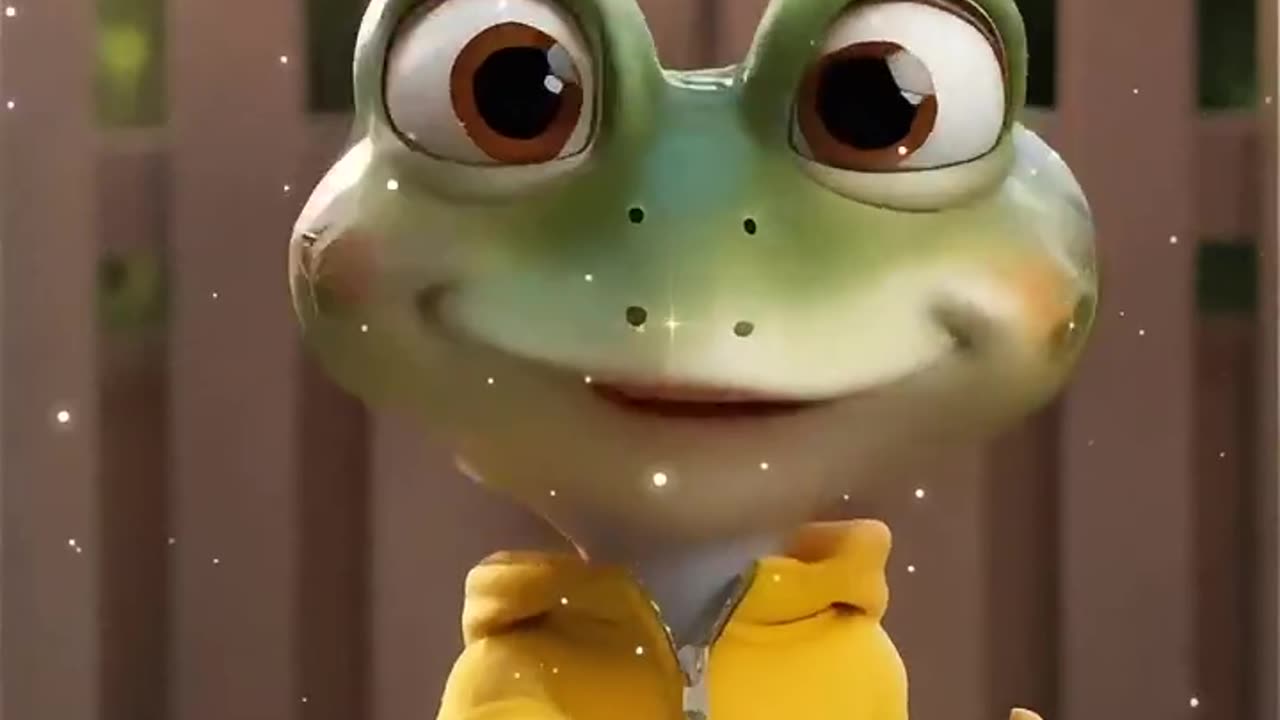 Cute frogs dance with the El Baile del Sapito song