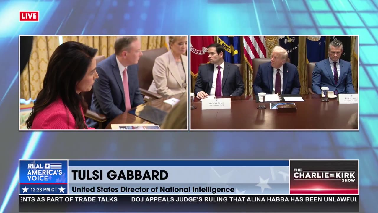 DNI GABBARD UPDATES CABINET ON WEAPONIZATION CRACKDOWN