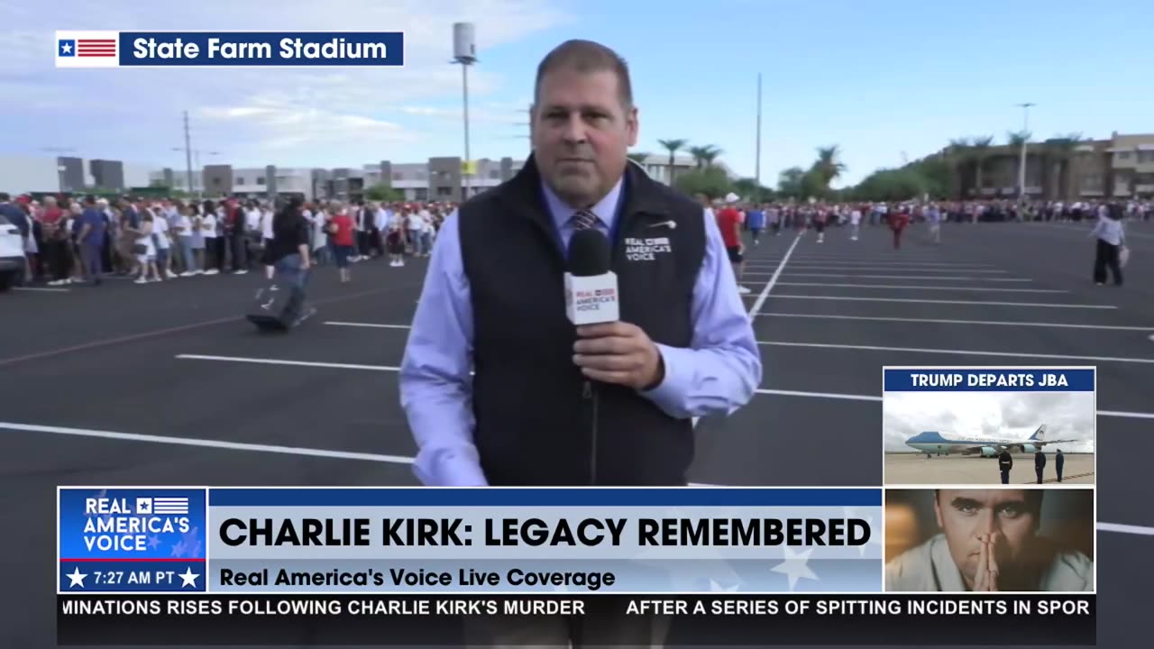 THOUSANDS GATHER IN GLENDALE TO CELEBRATE THE LIFE OF CHARLIE KIRK