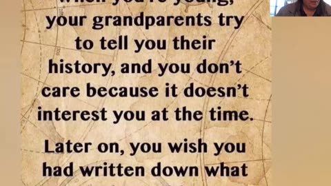 Gab Journals - History GrandParents - Generations - So Important - 5-9-25