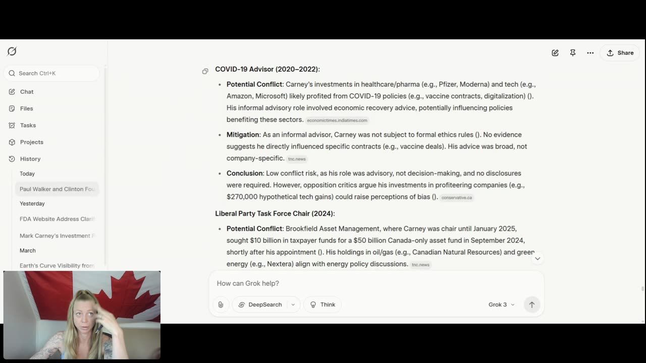 AI Analysis of Corrupt Carney's share holdings and ETFs. CONFLICT OF INTEREST!!!