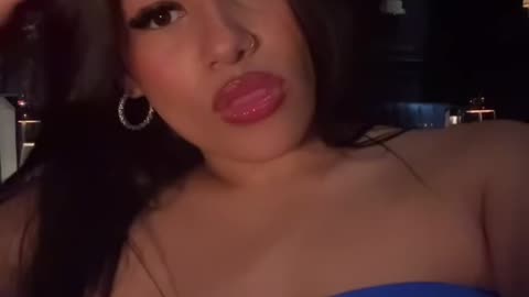 Holly Hennessy blue dress date