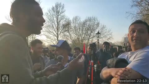 Speakers Corner - David Tries Again To Correct Hamza Twin, Again He Does Not Listen