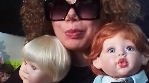 2:58 blonde and ginger boy dolls kitty 😺🐈