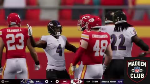 NFL Madden: Ravens vs Chiefs – Penalty Involving Lamar Jackson