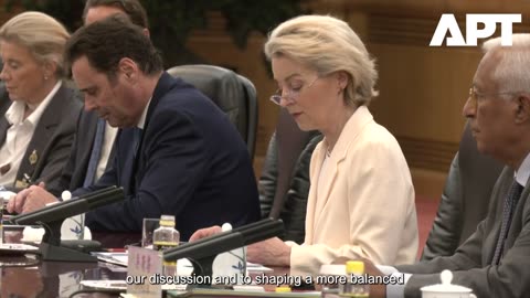 "Inflection Point": Von der Leyen Confronts Xi Over $360B EU-China Trade Gap | Beijing Summit | APT