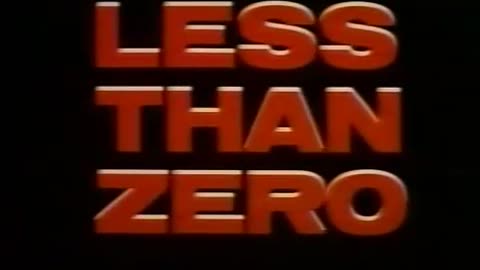 "Less Than Zero" Movie Trailer TV Commercial w/Robert Downey Jr & James Spader from 1987