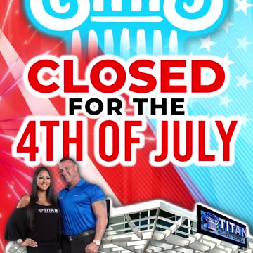 We are closed for the Fourth of July! Make sure to contact us this week if you need anything!