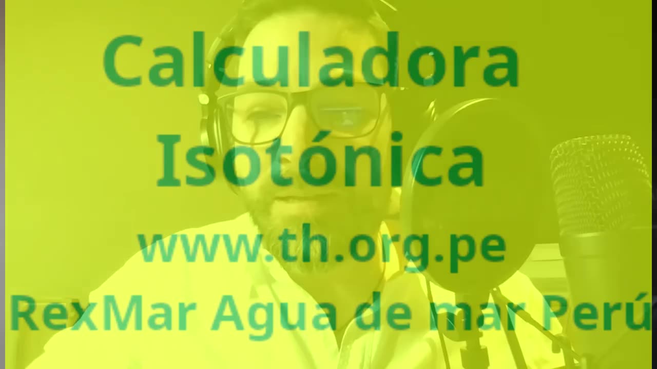 Suero con Agua de mar?