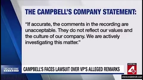 Campbell's Soup executive LOSES IT in secret recording